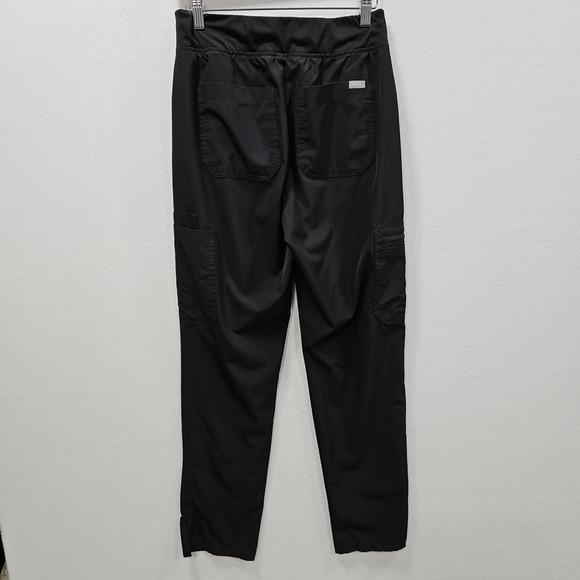 Figs Technical Womens Yola FreeX Lined Scrub Pants Medium Black Workwear Medical - Picture 4 of 10